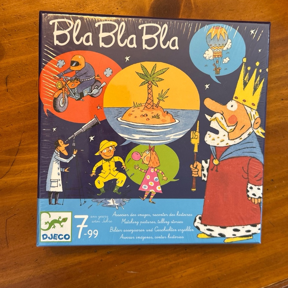 DJECO Bla Bla Bla Child Board Game Imagination Party Matchup Story Telling Game